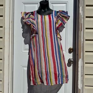 Molly Bracken Women’s  Striped Mid-length Dress Medium